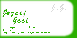 jozsef geel business card
