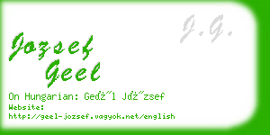 jozsef geel business card